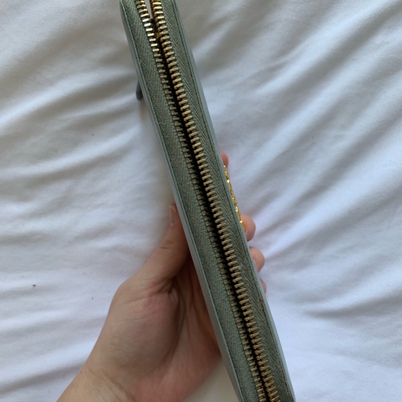 Prada Light Blue Saffiano Wallet MSRP $725 - Picture 3 of 6